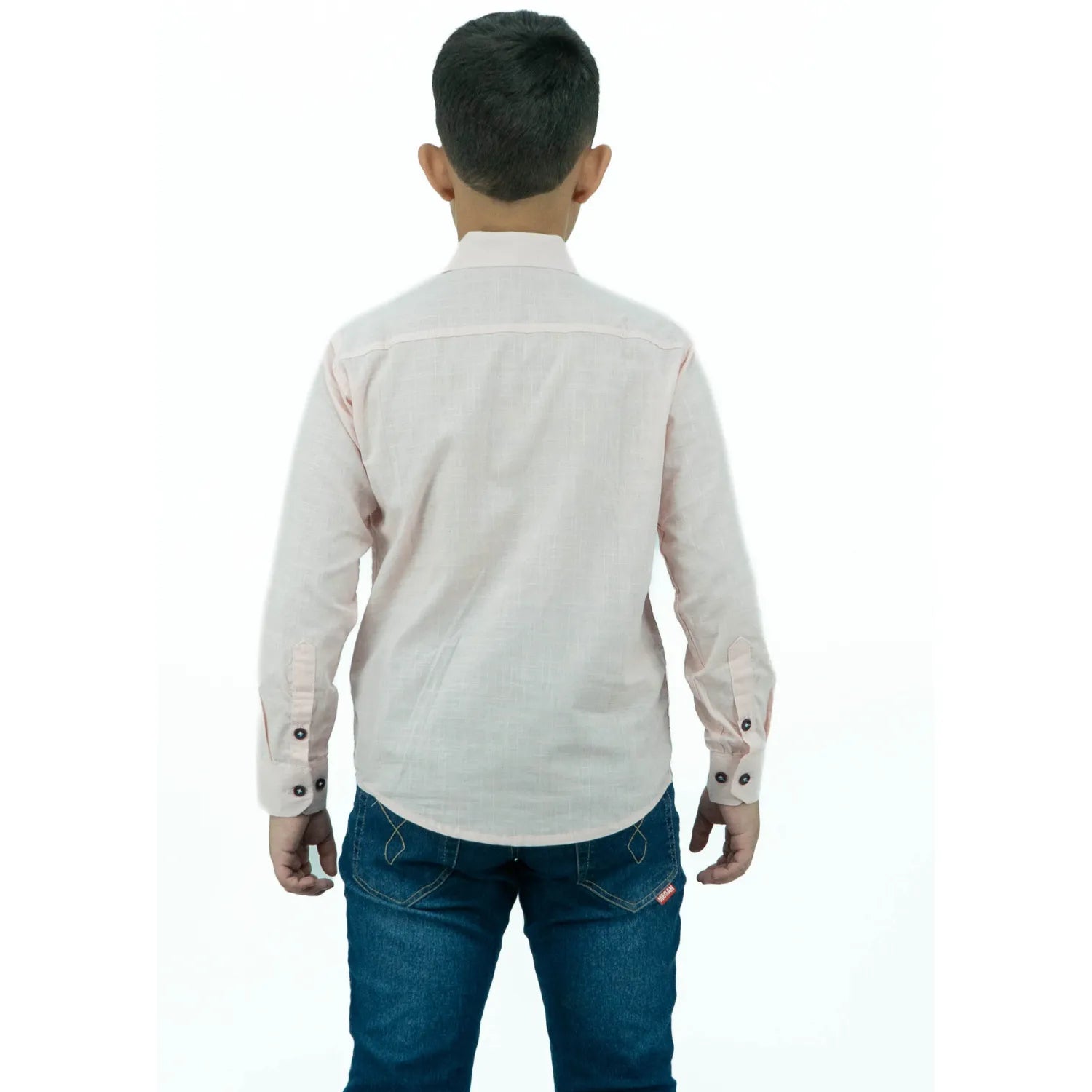 Camisa Social Infantil Manga Longa | Estilo Linho