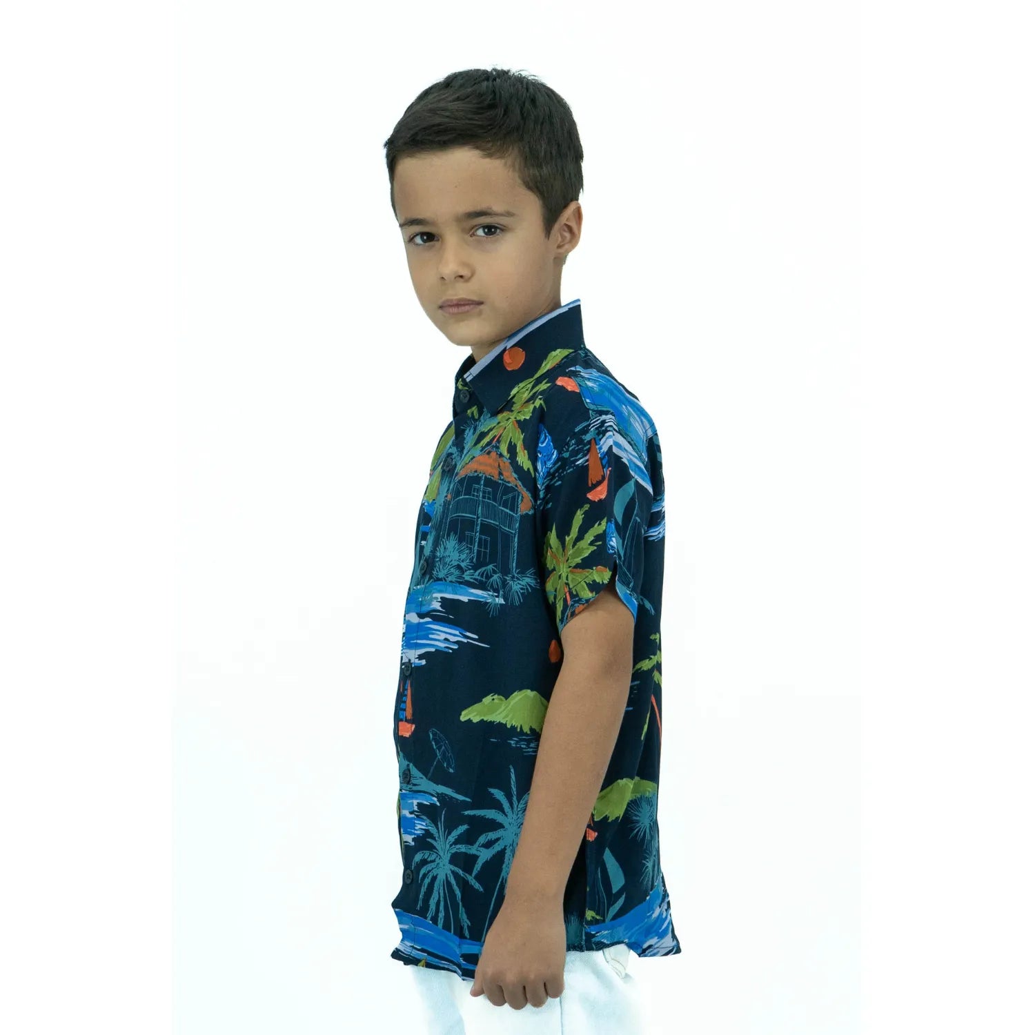 Camisa Infantil Manga Curta | Barquinho