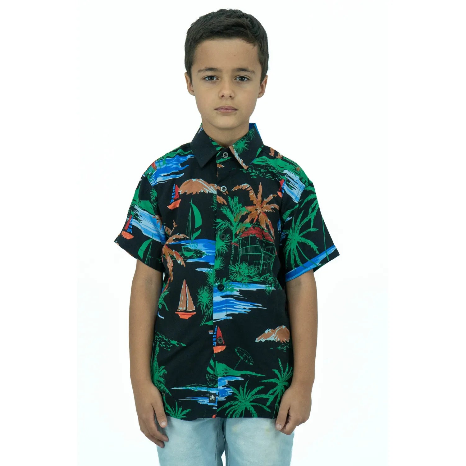 Camisa Infantil Manga Curta | Barquinho
