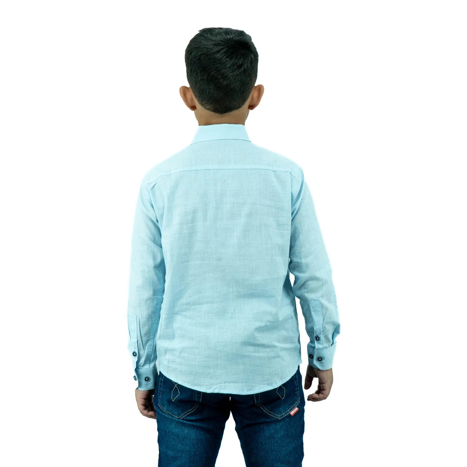 Camisa Social Infantil Manga Longa | Estilo Linho