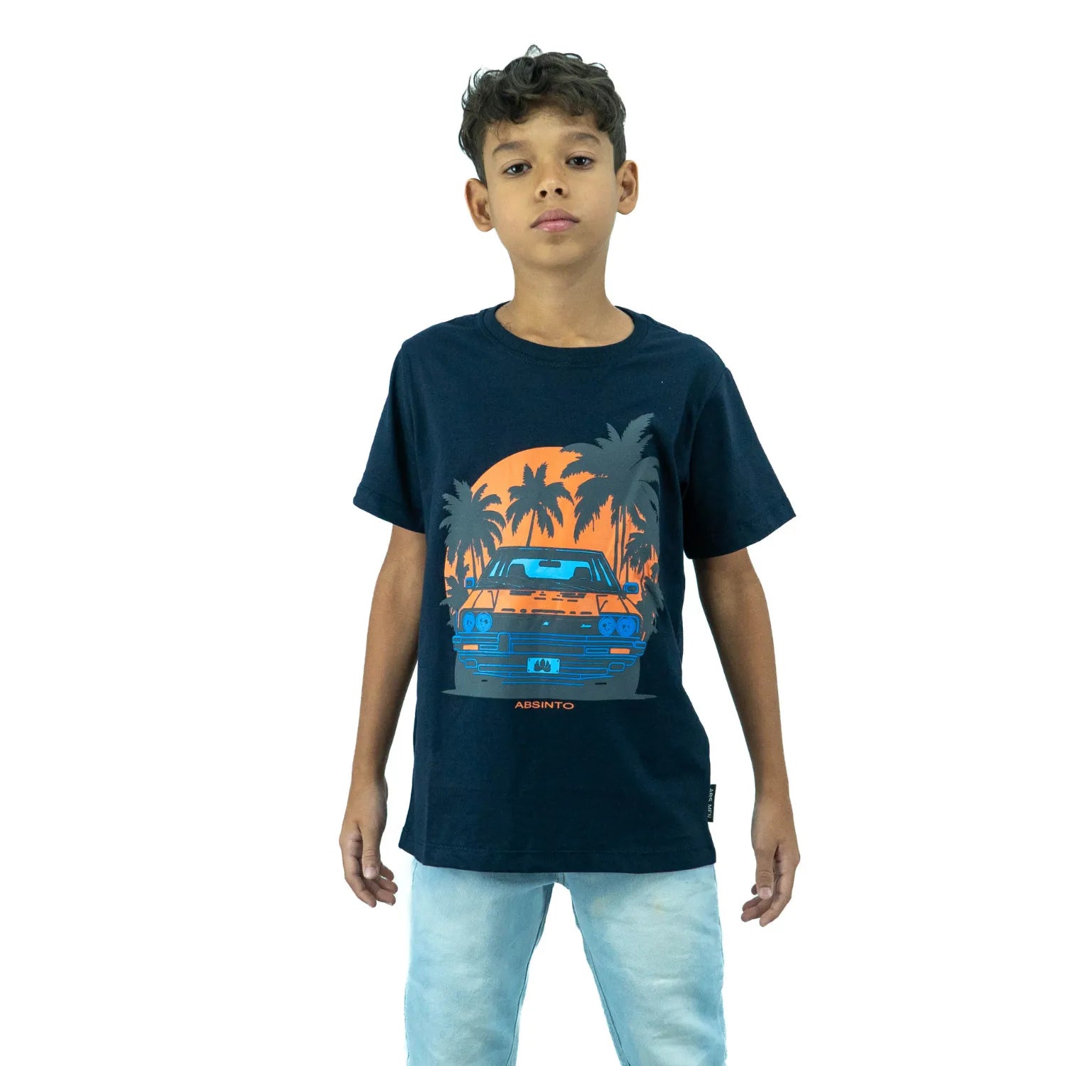 Camiseta Infantil 100% Algodão | Carro
