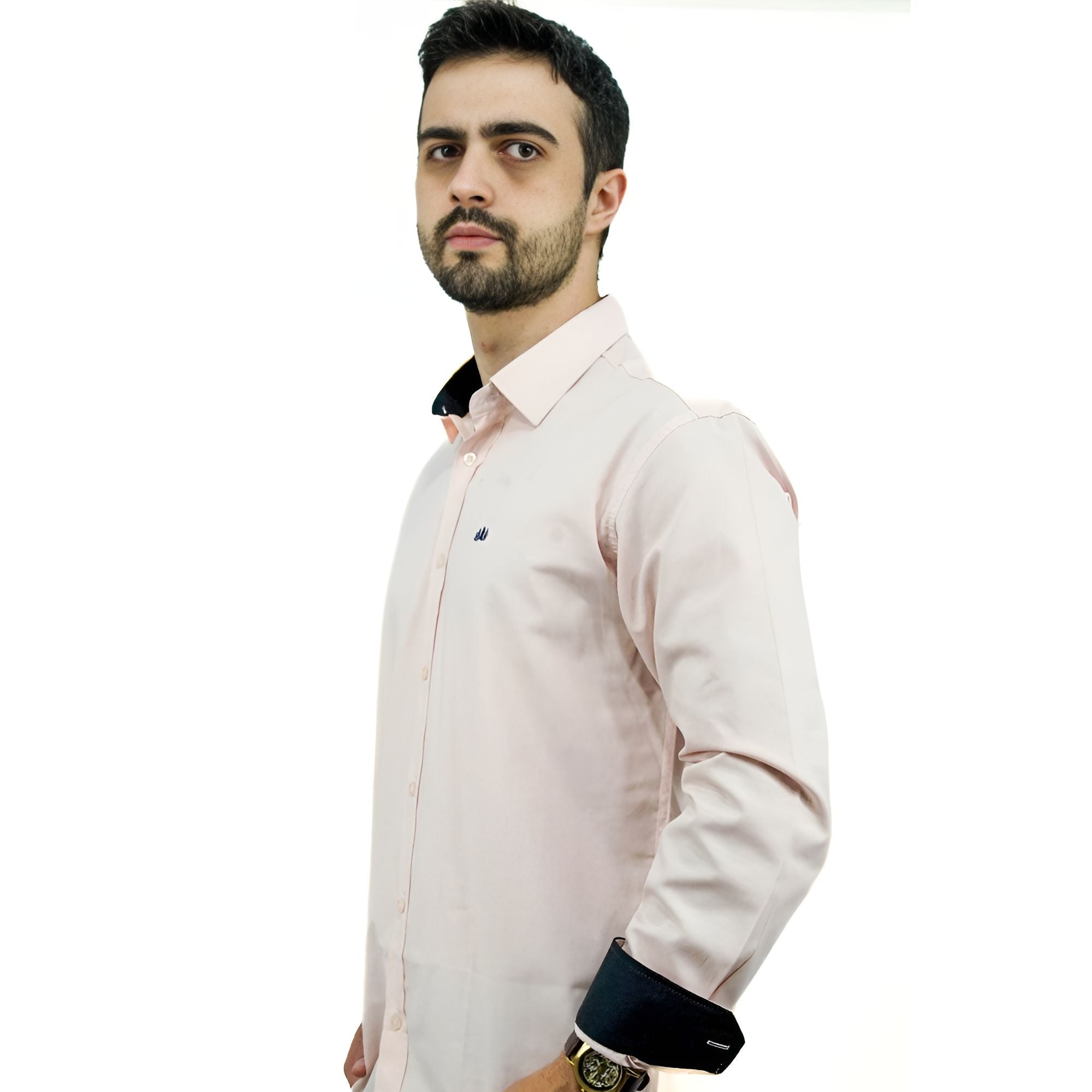 Camisa Manga Longa Elegante | Detalhe no Punho