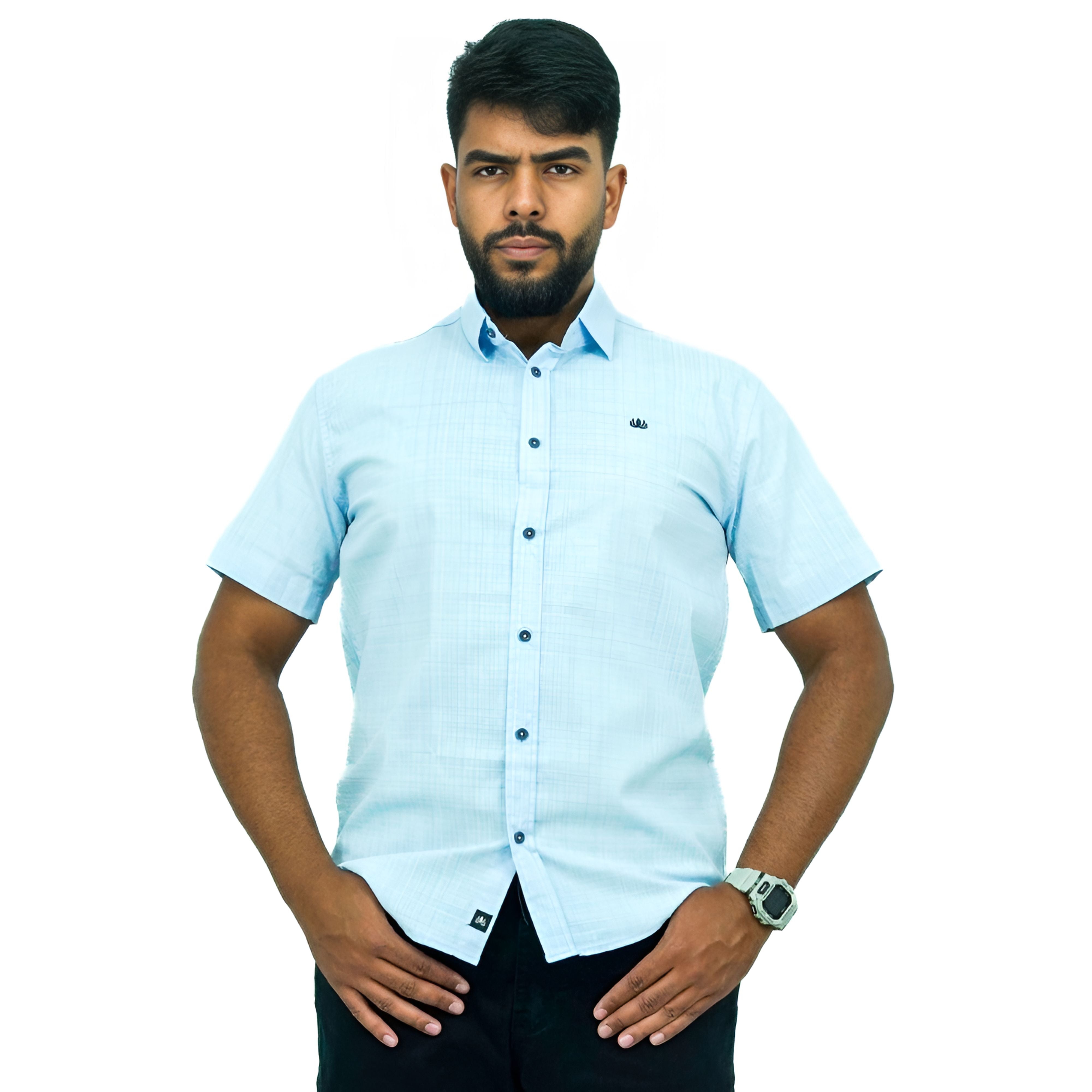 Camisa Manga Curta Social | Rajada