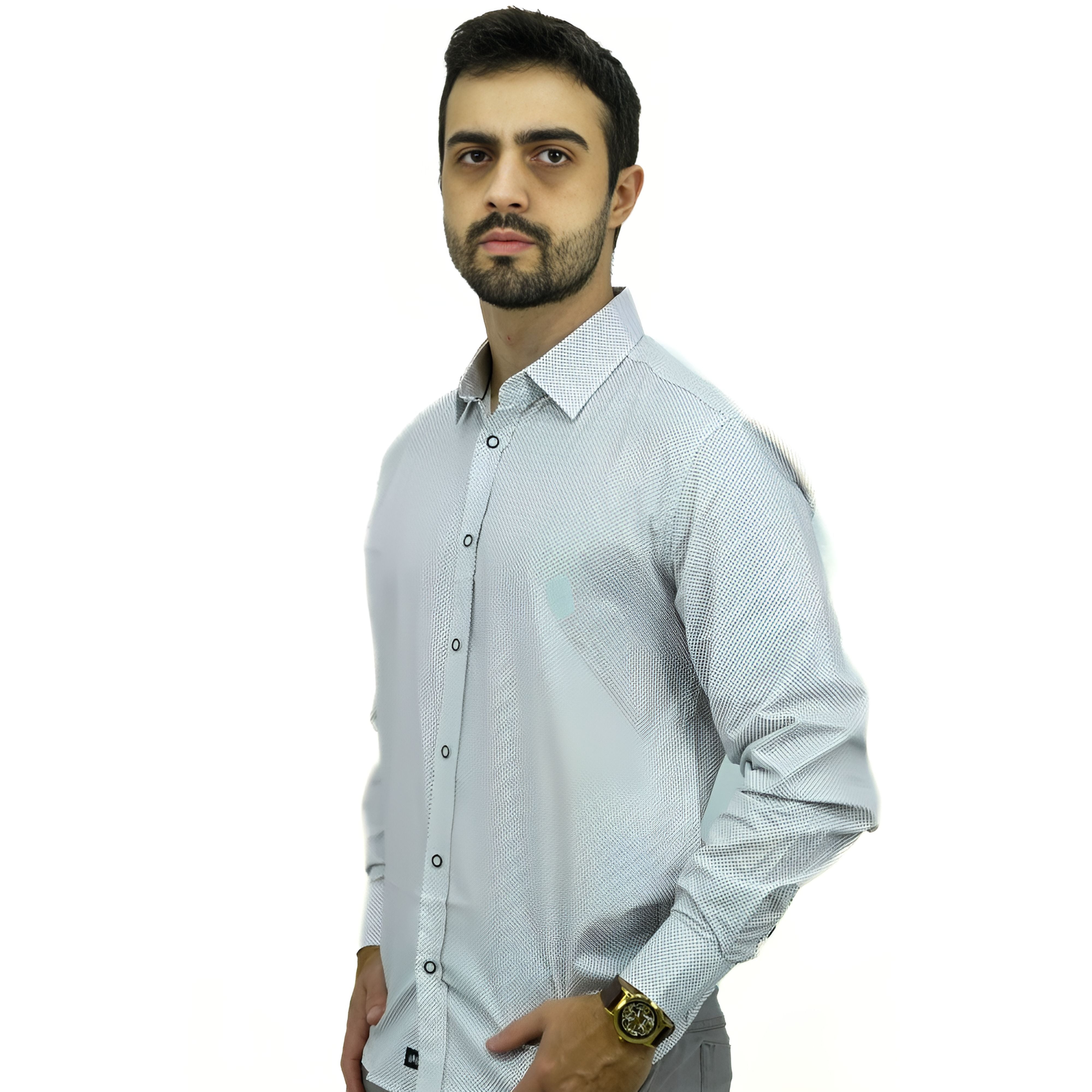 Camisa Manga Longa Social | Poá