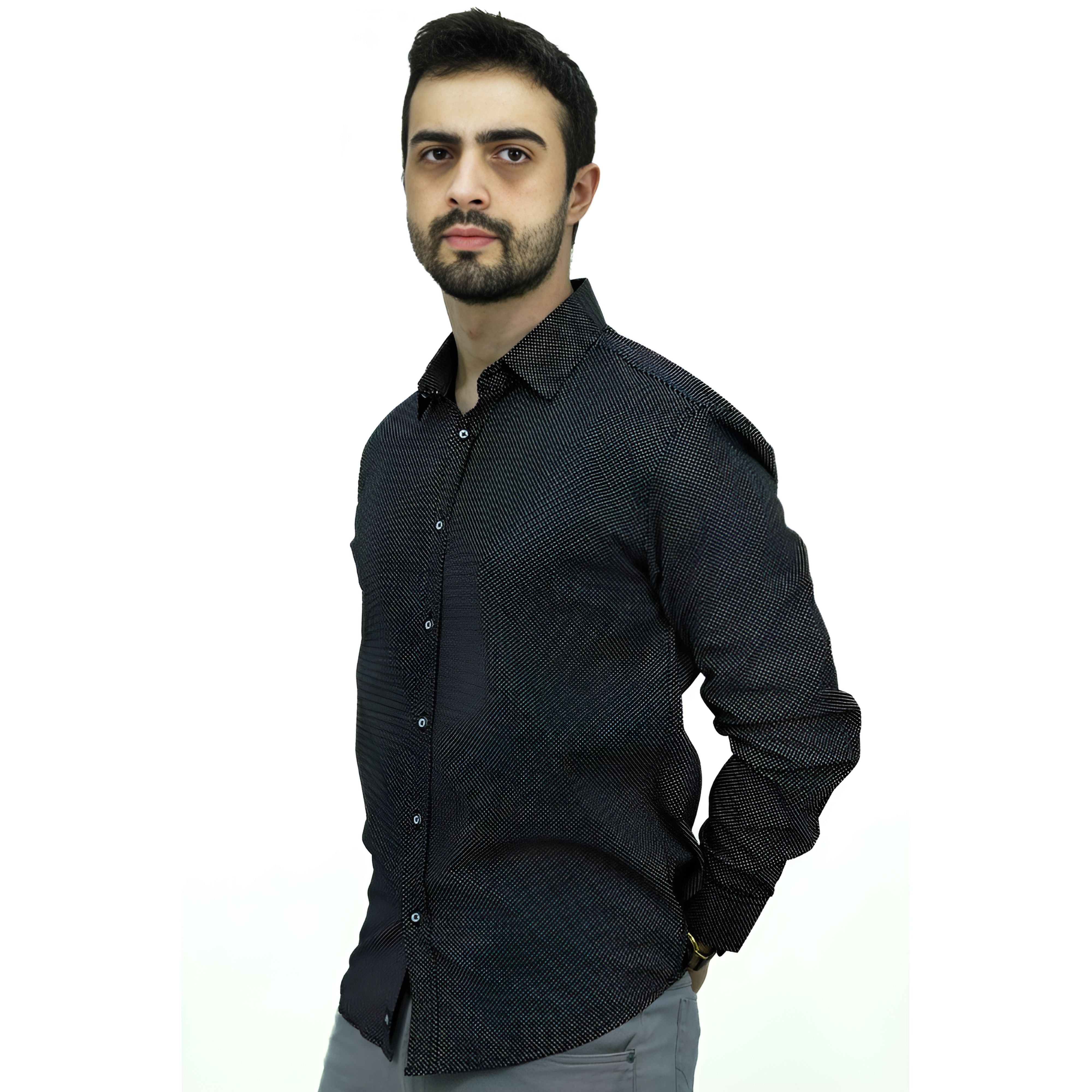 Camisa Manga Longa Social | Poá