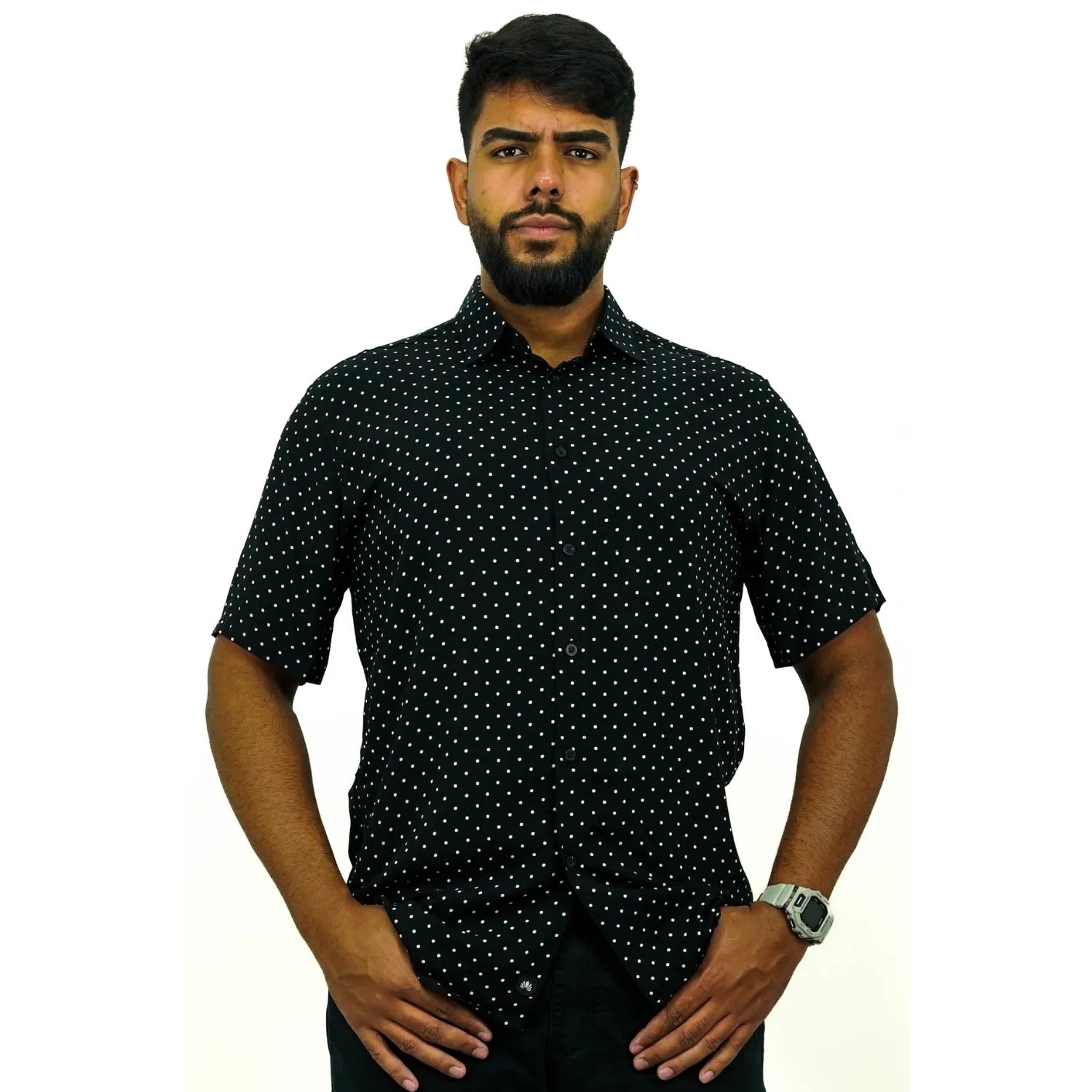 Camisa Social Manga Curta | Poá