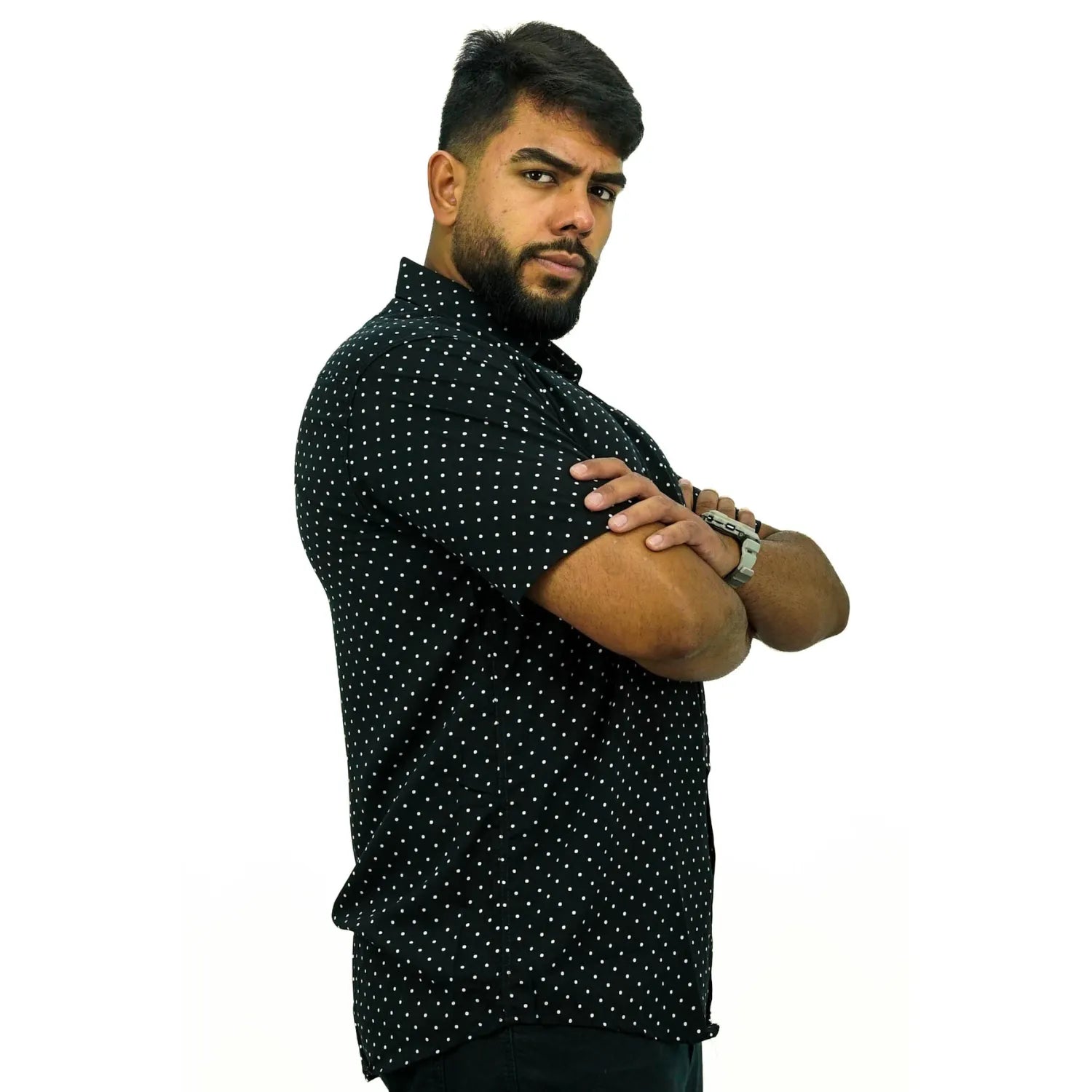 Camisa Social Manga Curta | Poá
