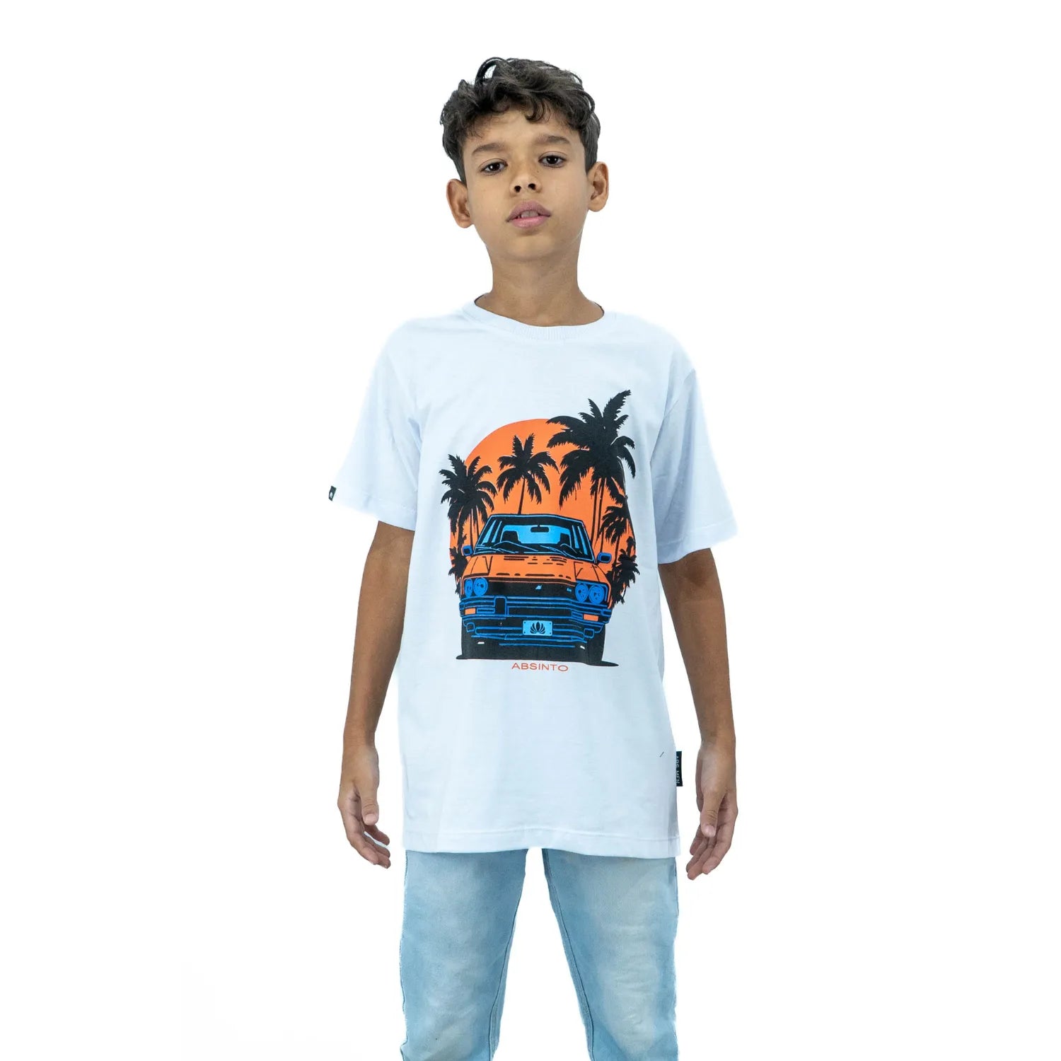 Camiseta Infantil 100% Algodão | Carro