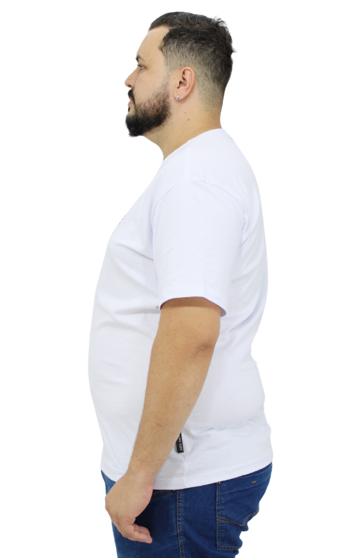 Camiseta Plus Size Malha Absinto 100% Algodão