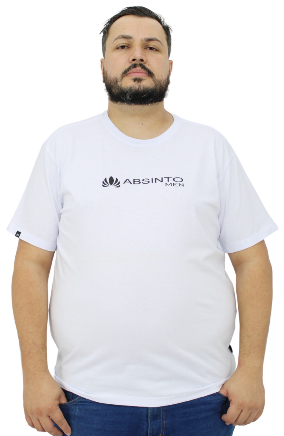 Camiseta Plus Size Malha Absinto 100% Algodão