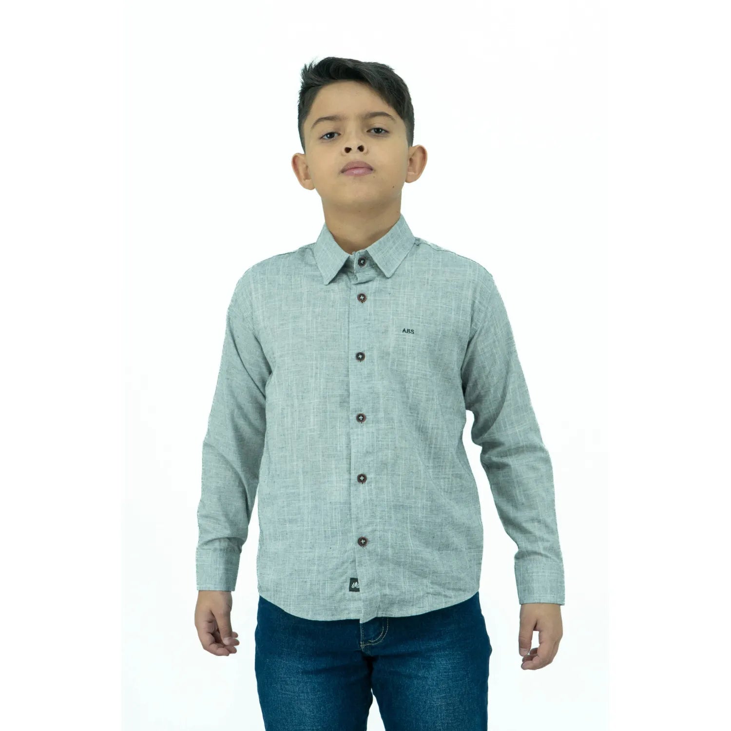 Camisa Social Infantil Manga Longa | Estilo Linho