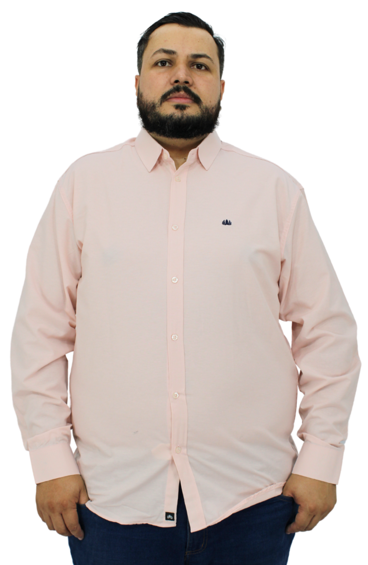 Camisa Manga Longa Plus Size Lisa