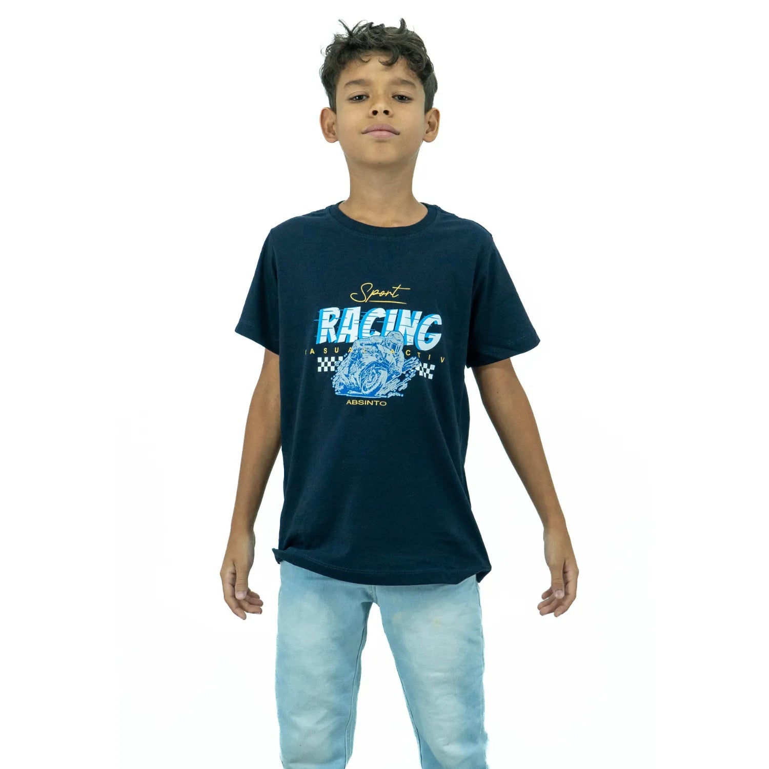 Camiseta Infantil 100% Algodão | Moto