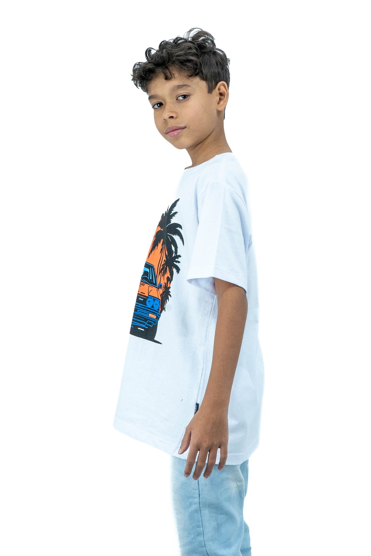 Camiseta Infantil Malha Carro 100% Algodão