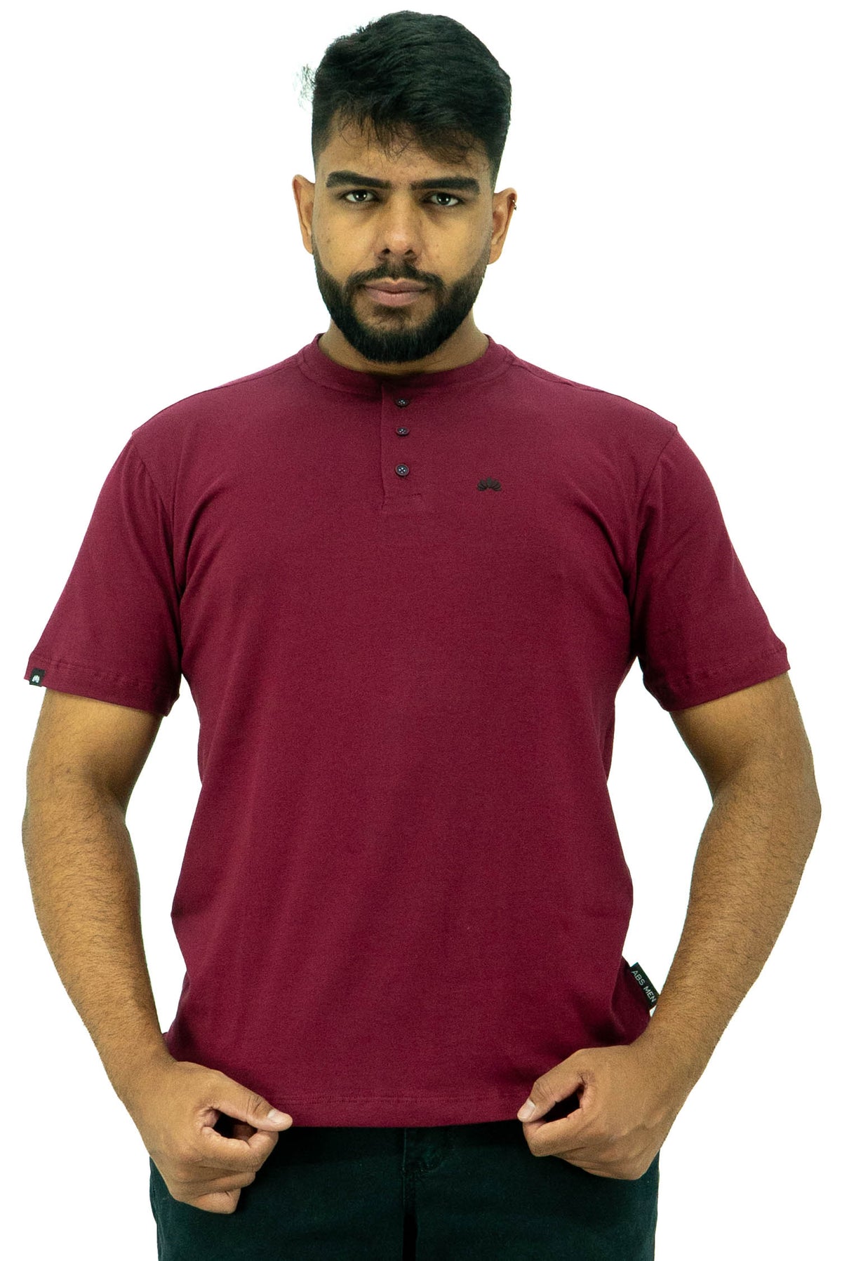 Camiseta Malha Gola Portuguesa Com Elastano