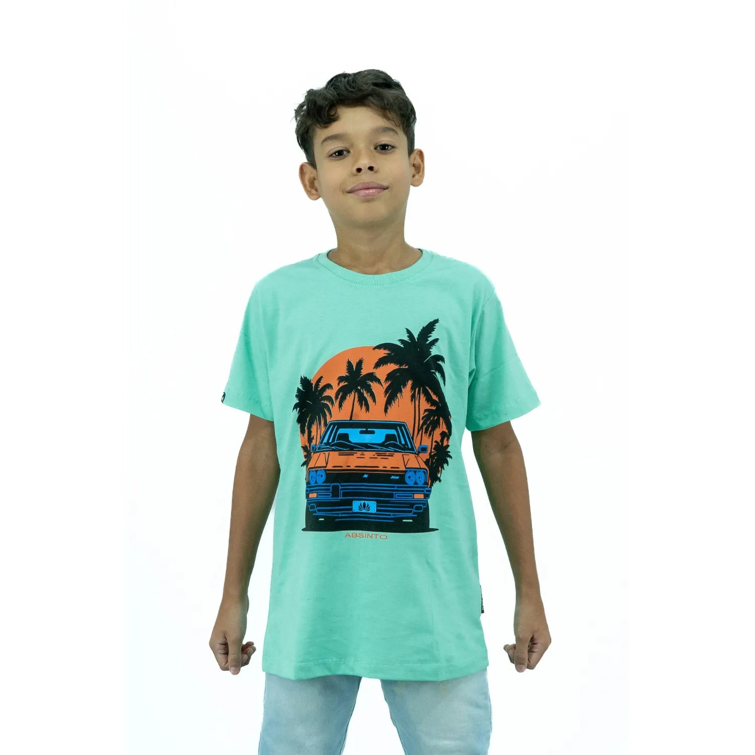 Camiseta Infantil 100% Algodão | Carro