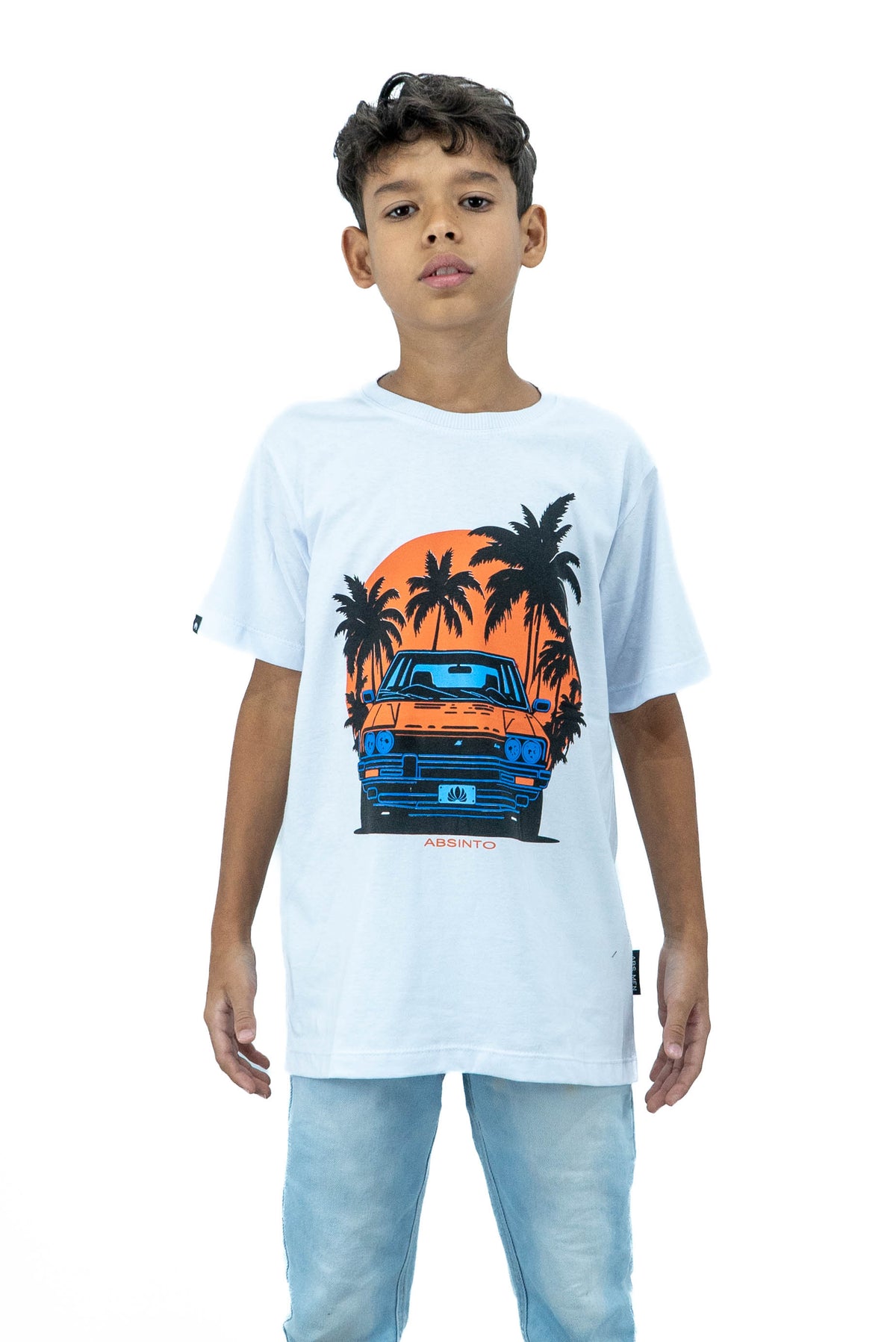 Camiseta Infantil Malha Carro 100% Algodão