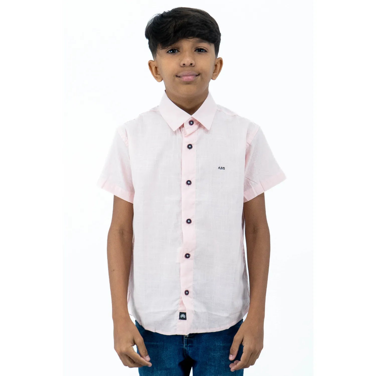 Camisa Social Infantil Manga Curta | Estilo Linho
