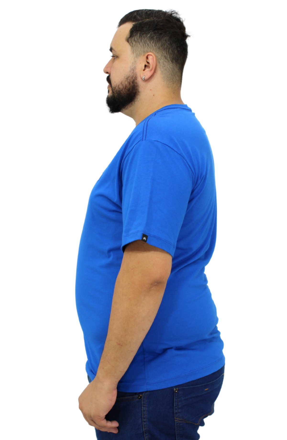 Camiseta Plus Size Malha 100% Algodão Lisa