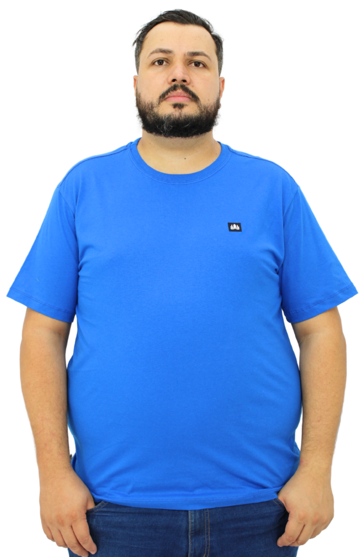 Camiseta Plus Size Malha 100% Algodão Lisa