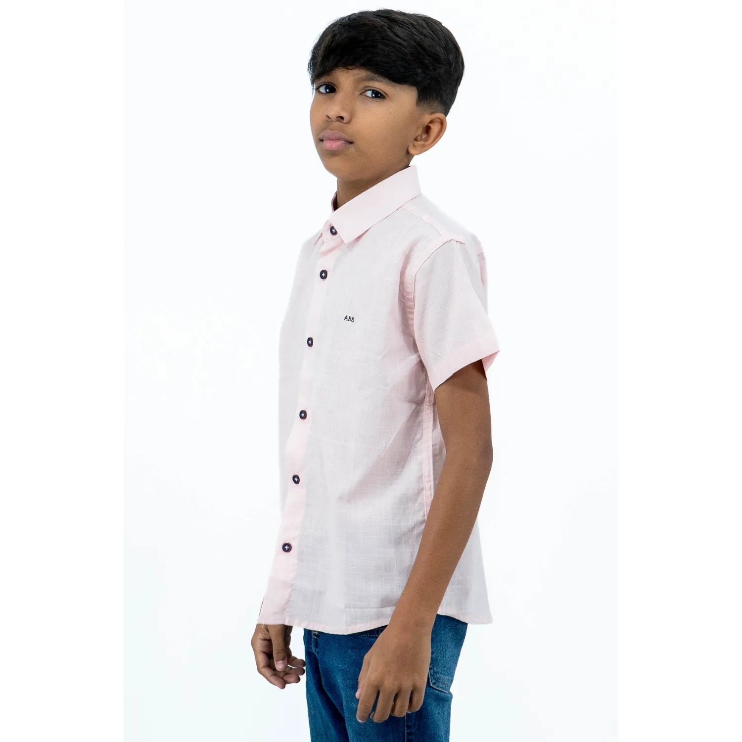 Camisa Social Infantil Manga Curta | Estilo Linho