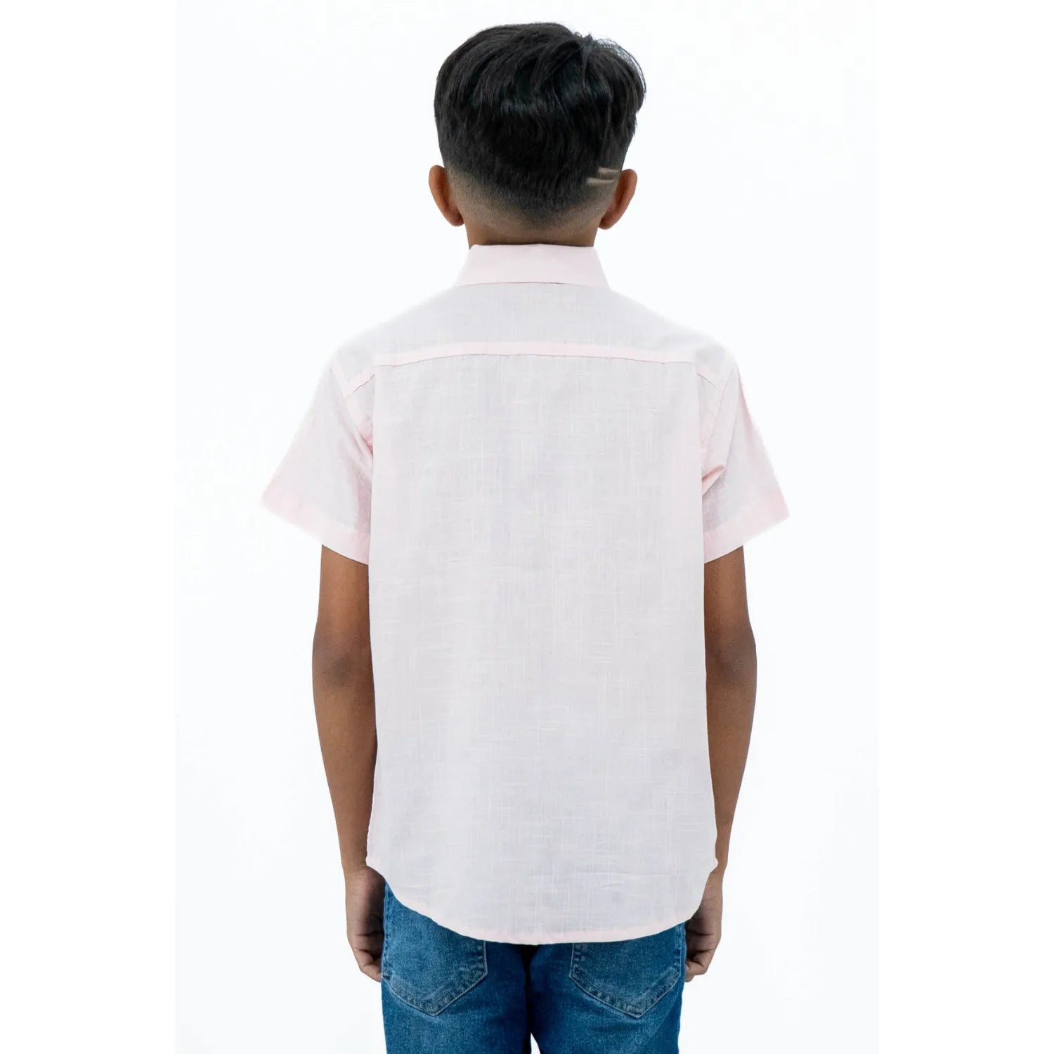 Camisa Social Infantil Manga Curta | Estilo Linho