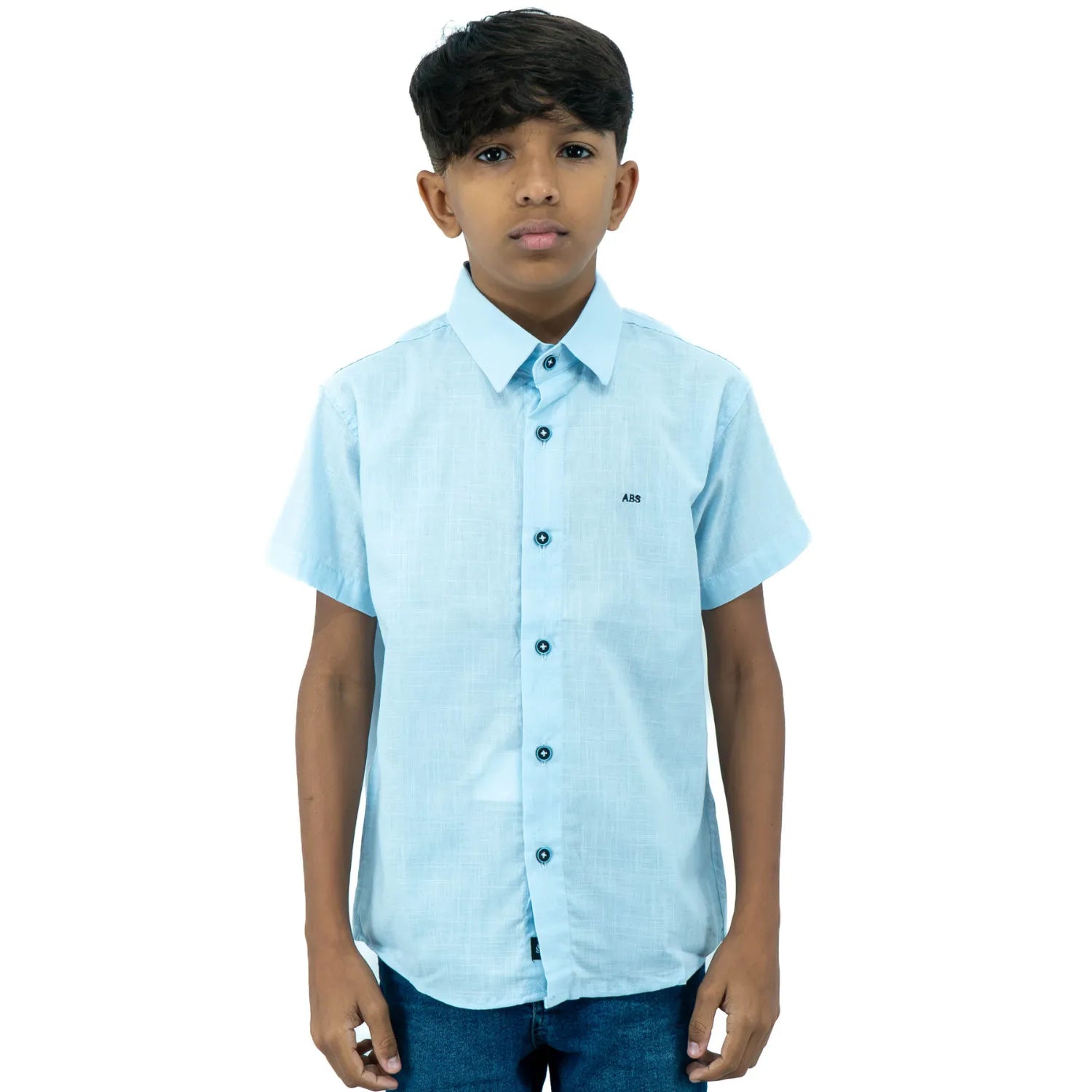 Camisa Social Infantil Manga Curta | Estilo Linho