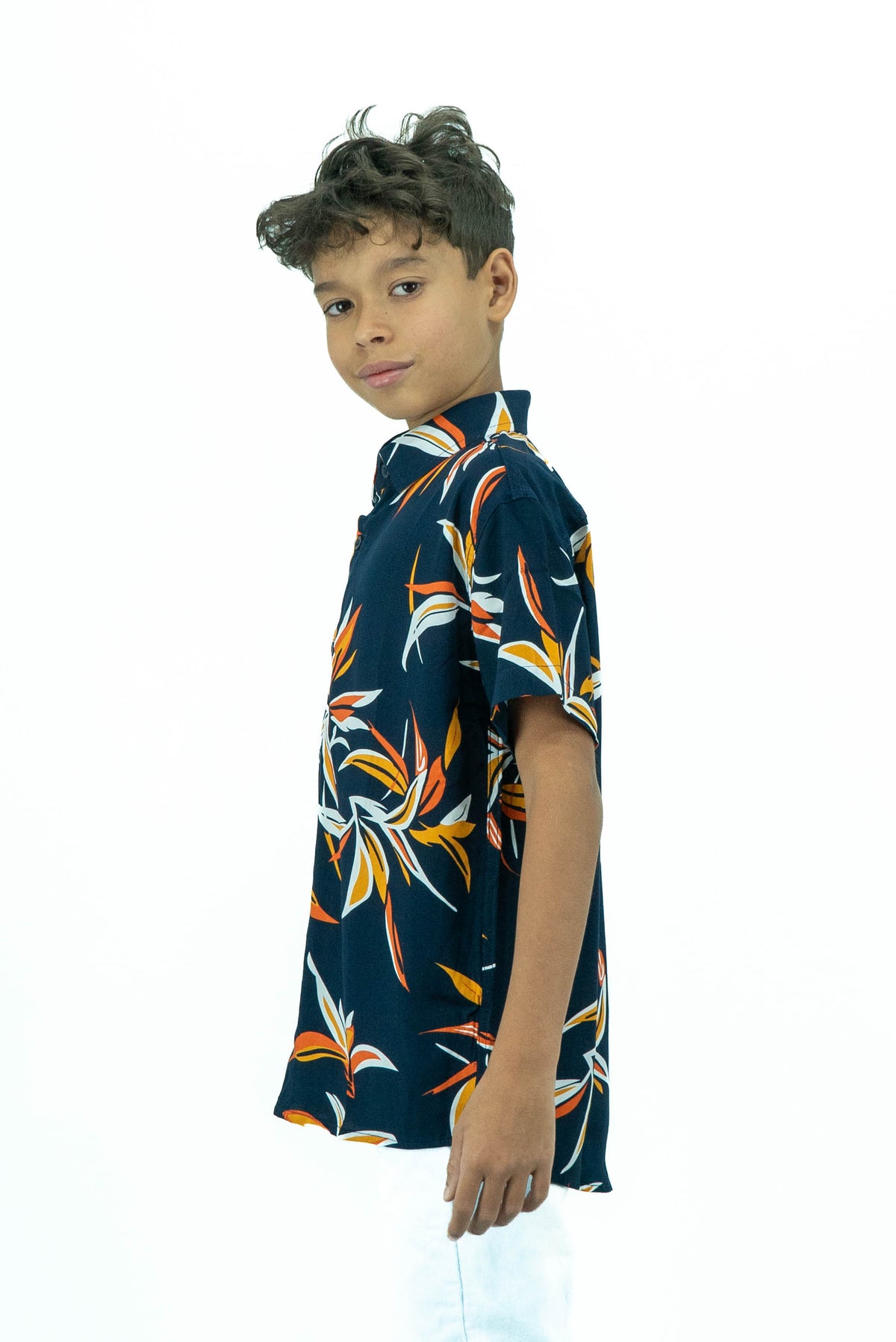 Camisa Infantil Viscose Flor