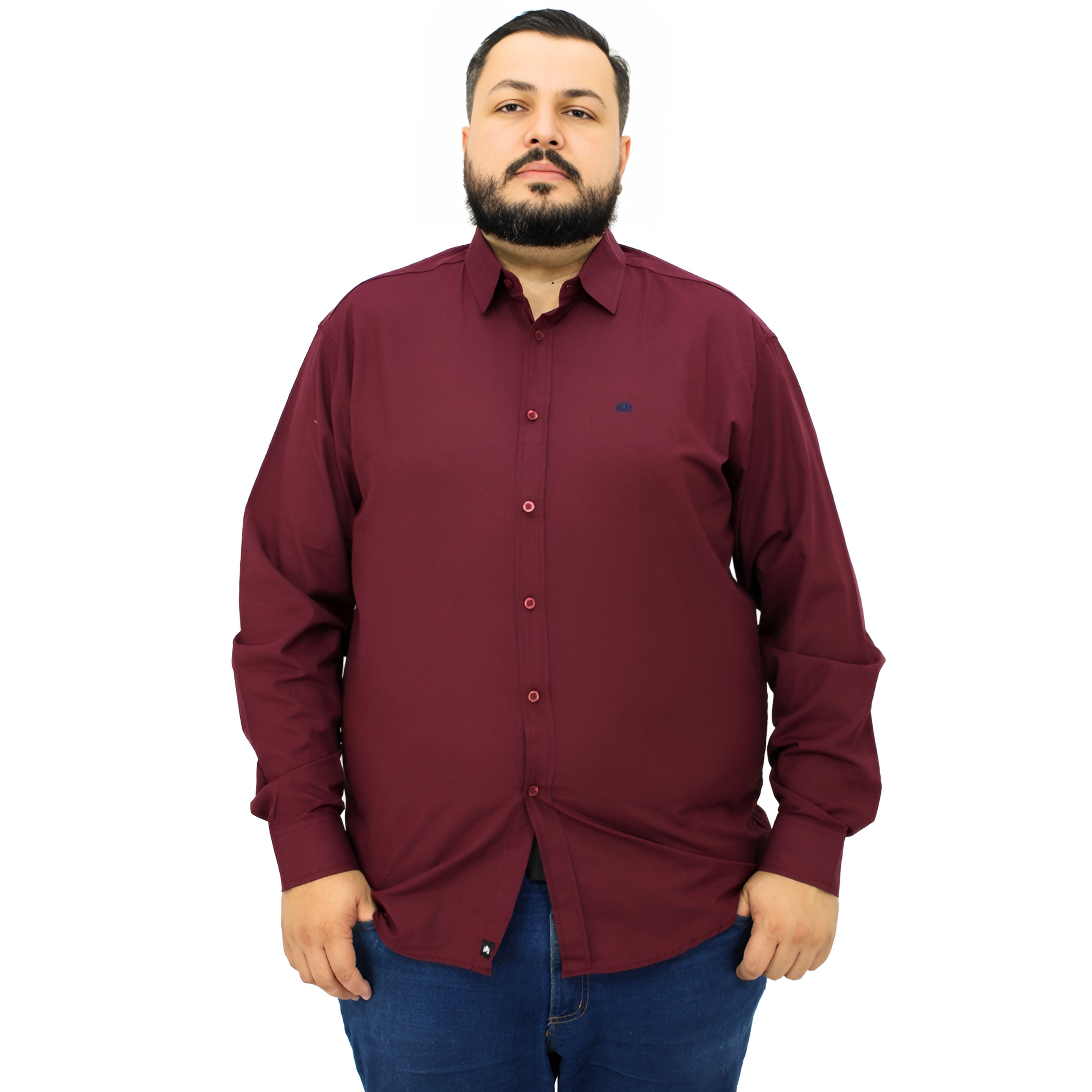 Camisa Manga Longa Social Plus Size | Lisa