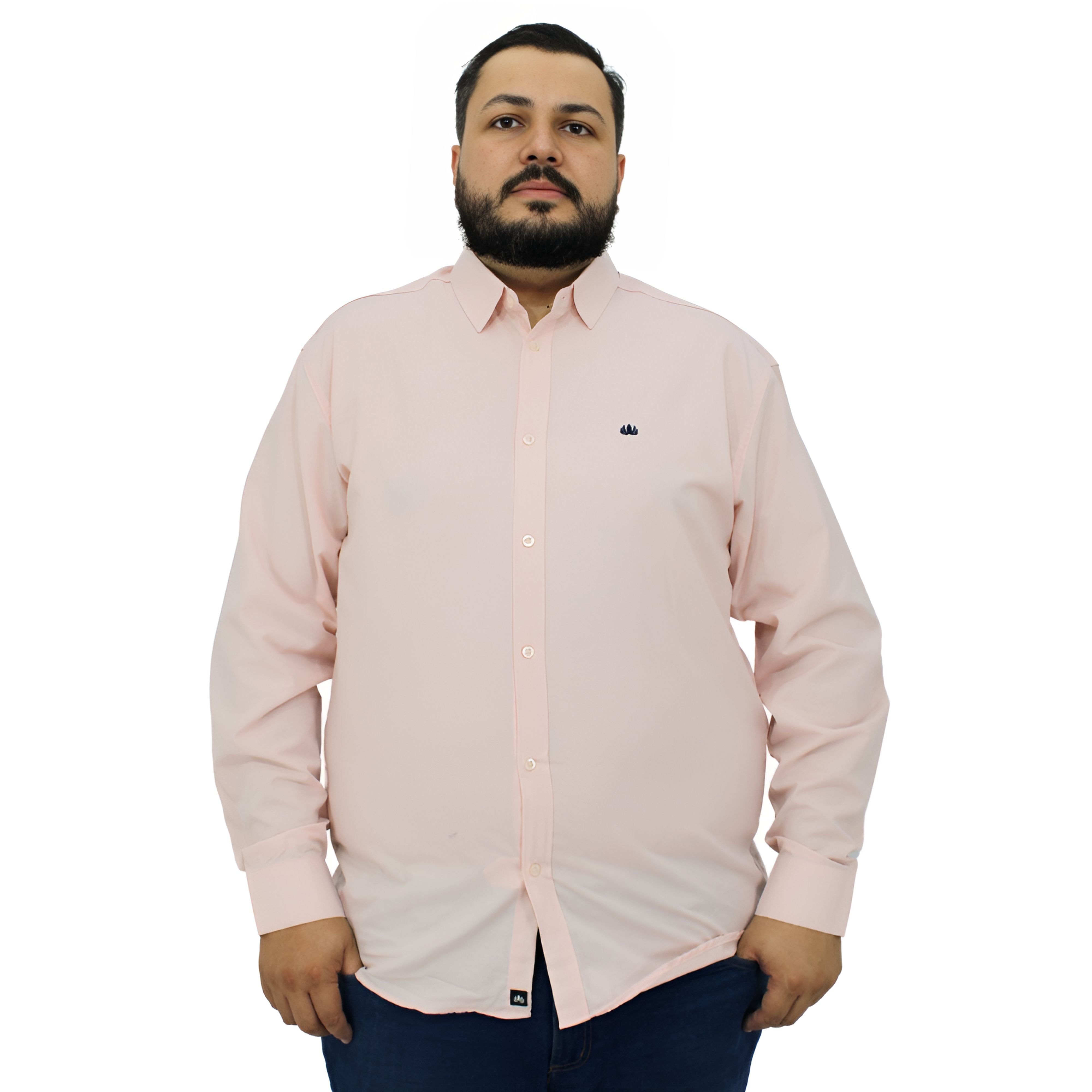 Camisa Manga Longa Social Plus Size | Lisa