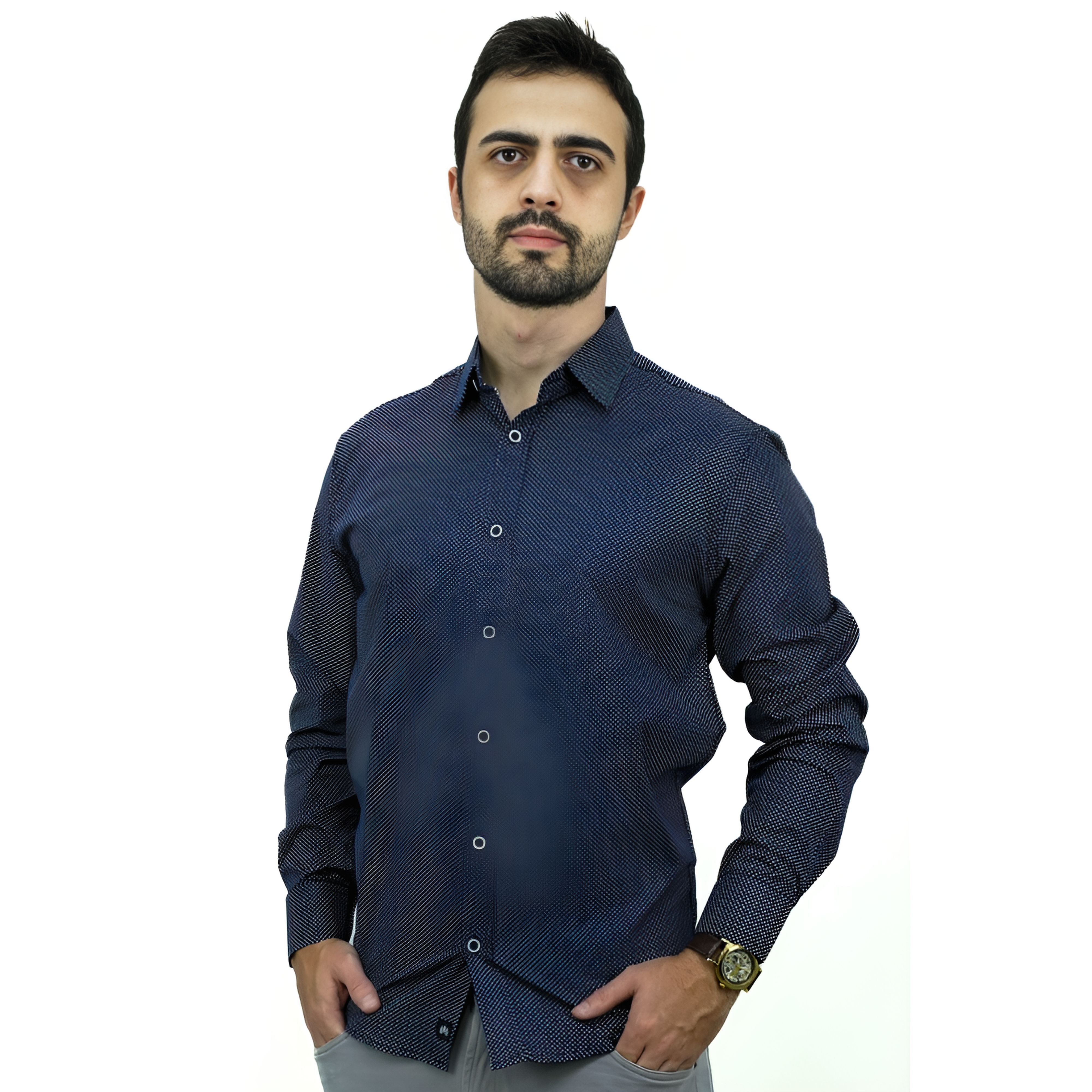 Camisa Manga Longa Social | Poá