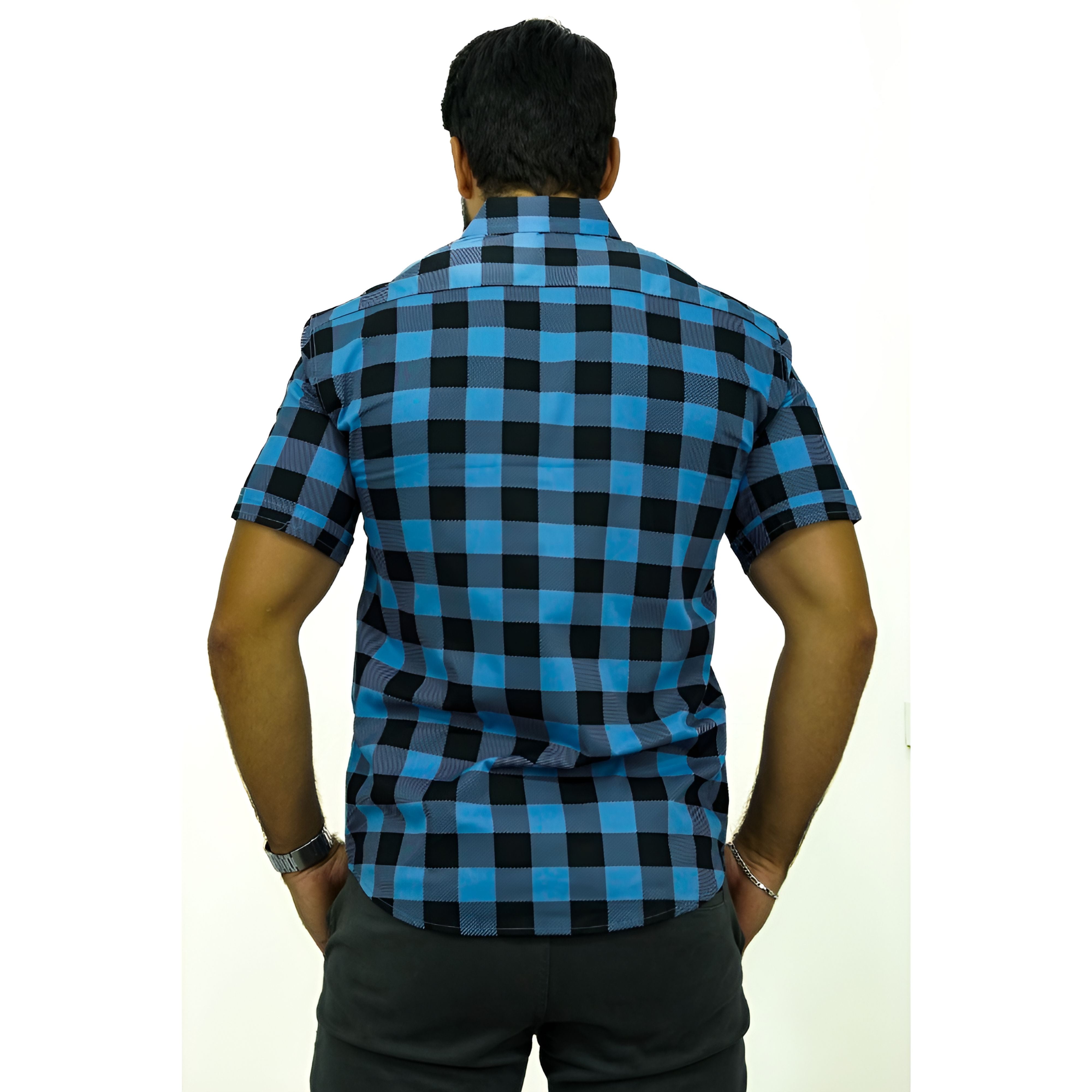 Camisa Manga Curta 100% Algodão | Xadrez