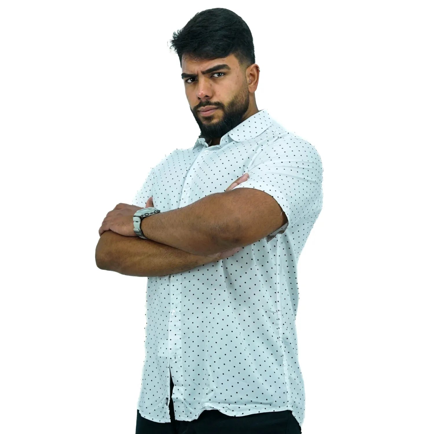 Camisa Social Manga Curta | Poá