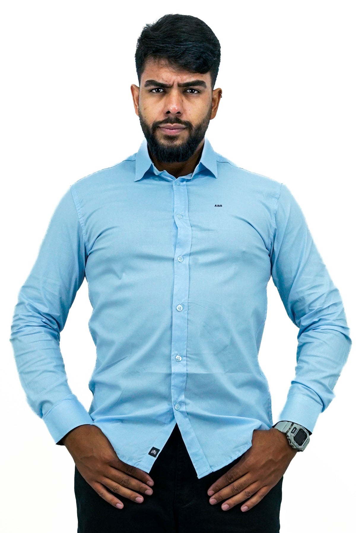 Camisa Manga Longa Algodão Com Elastano